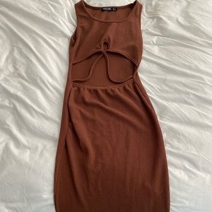 Ribbed midi dress